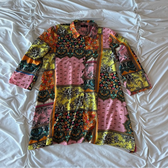 🌼Boho Multi-Pattern Button Down Tunic🌼 - Picture 2 of 7